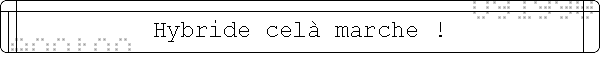 Hybride cel� marche !
